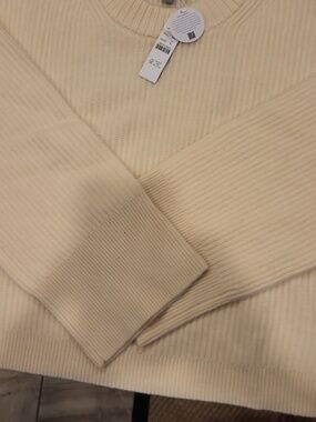 NWT J. CREW ribbed Cashmere Cropped Sweater Sz XL